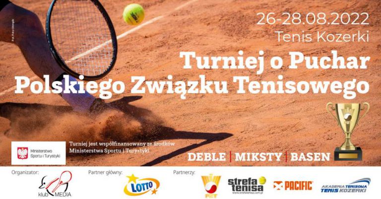 Oficjalny plakat o Puchar Polskiego Związku Tenisowego.