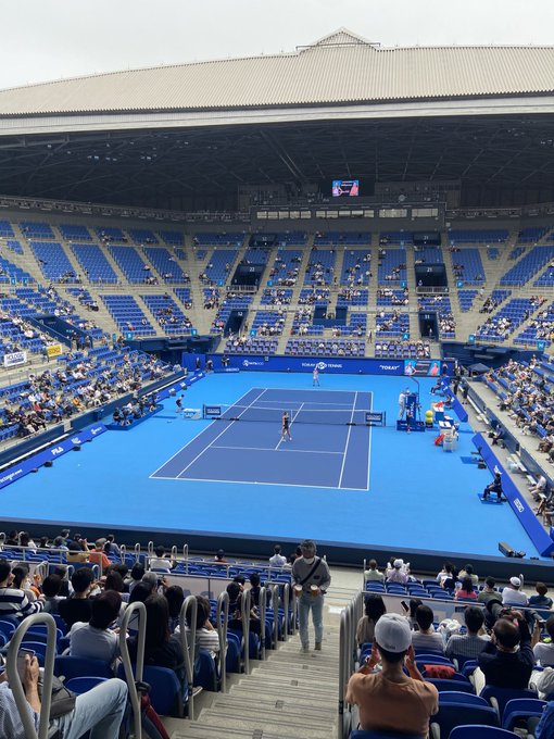 Główna arena zmagań tenisistek w Tokio. Fot. Toray Pan Pacific Open Tennis