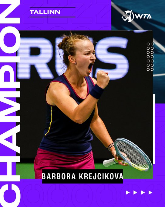 Barbora Krejcikova wygrała turniej w Tallinie. Fot. Tallin Open
