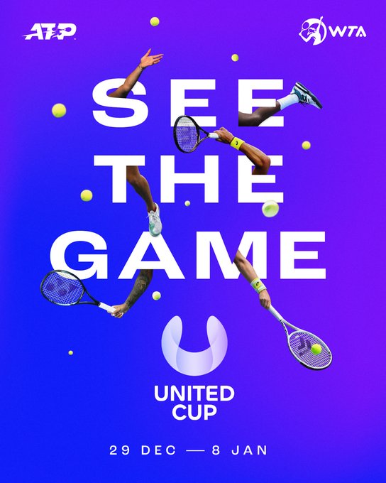 Oficjalny plakat turnieju United Cup. Fot./Grafika United Cup