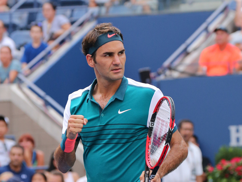To zdjęcie Rogera Federera pochodzi z US Open 2015. Szwajcar dotarł do finału w turnieju w Nowym Jorku, w którym przegrał z Novakiem Djokoviciem. Fot. www.depositphotos.com