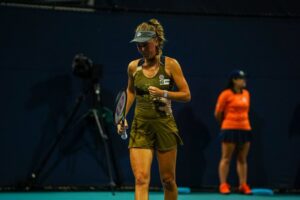 Magdalena Fręch przegrała w III rundzie turnieju MIami Open. Fot. Miami Open 2023/WTA Tour