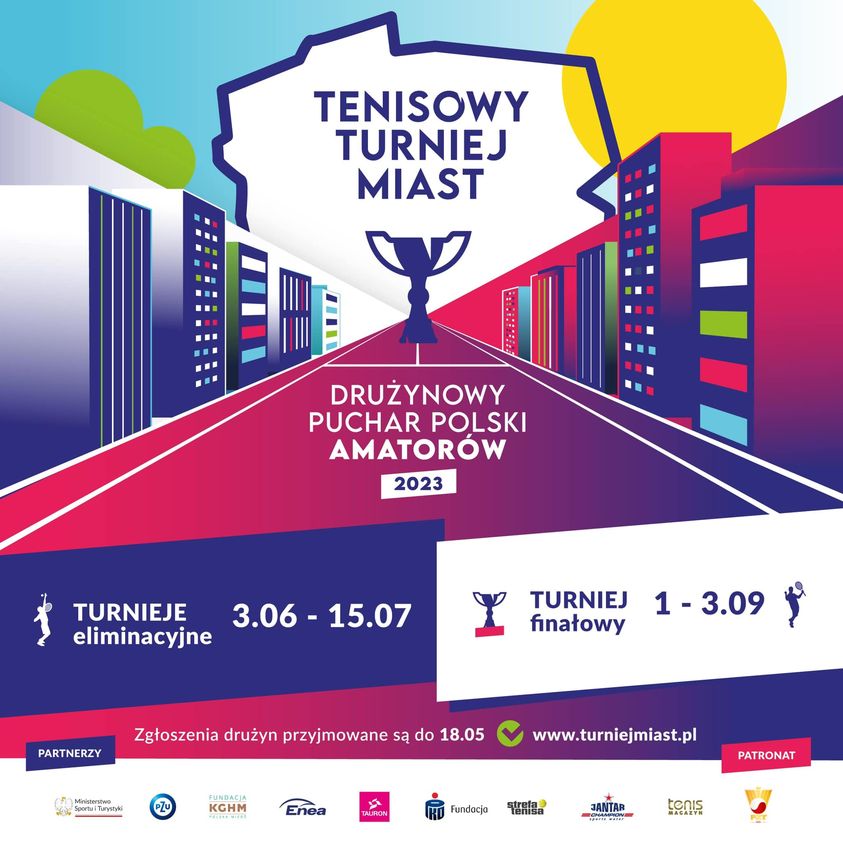 Oficjalny plakat Tenisowego Turnieju Miast.