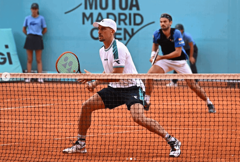 Hugo Nys i Jan Zieliński zagrają o półfinał turnieju w Rzymie. Fot. Mutua Madrid Open 2023/ATP