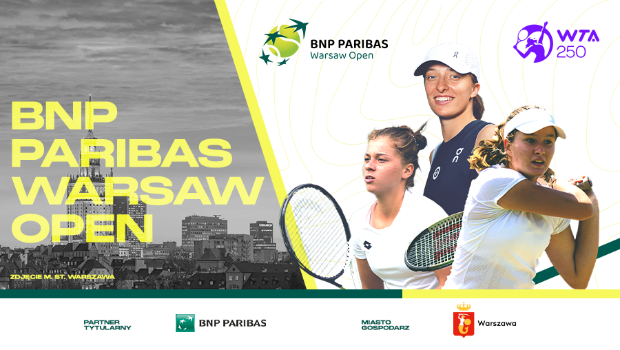 Oficjalny plakat turnieju BNP Paribas Warsaw Open.