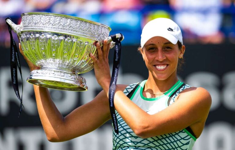 W brytyjskim Eastbourne z tytułu w grze pojedynczej mogła się cieszyć Amerykanka Madison Keys. Fot. 2023 Eastbourne International/WTA