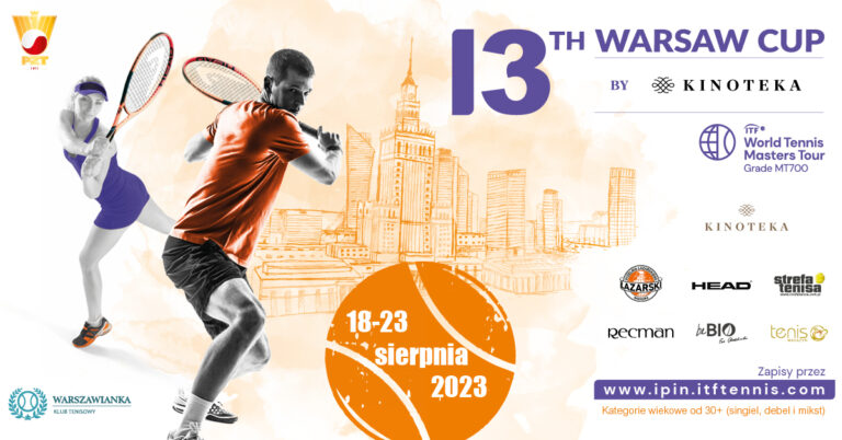 Warsaw Cup by Kinoteka rozgrywany w dniach 18-23 sierpnia odbędzie się na kortach Warszawianki.