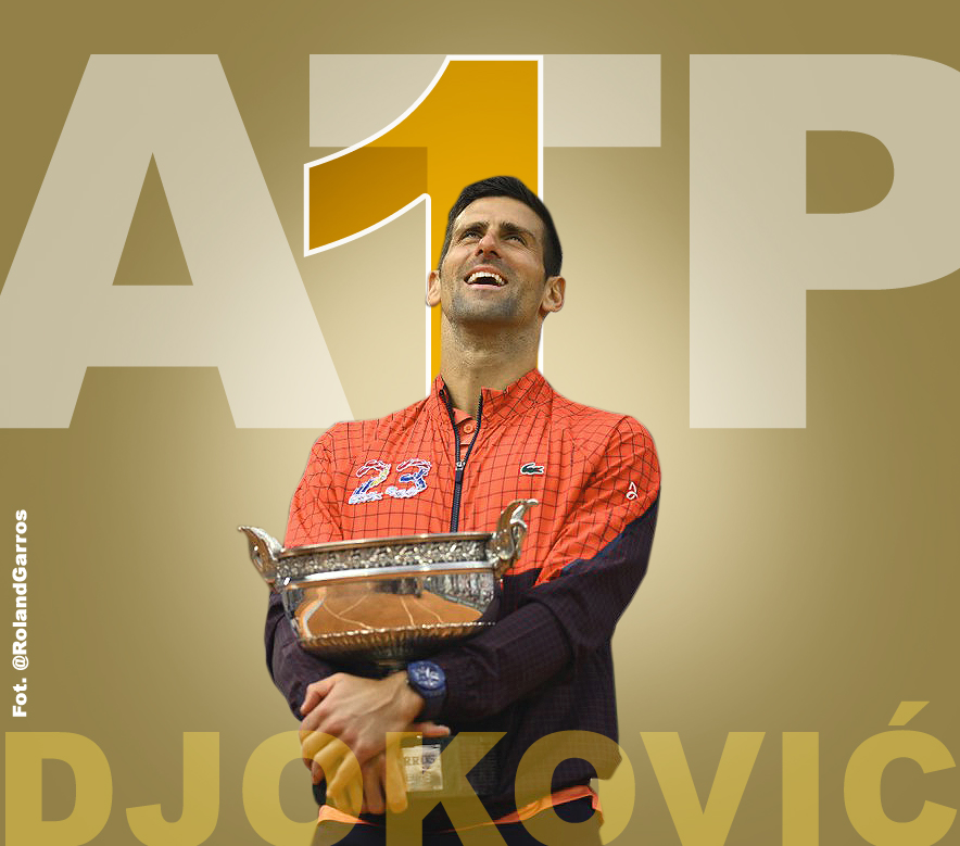 Novak Dajoković od 400 tygodni jest numerem 1 światowego rankingu ATP. Grafika Tenis Magazyn