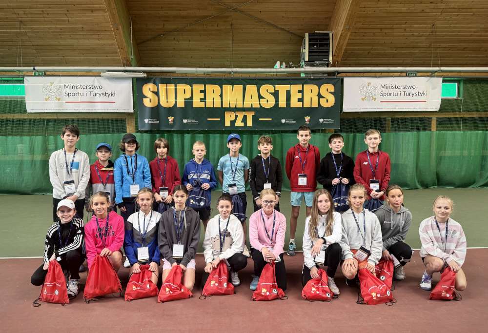 Uczestnicy turnieju Supermasters PZT 2023 w kategorii do lat 11. Fot. Aneta Budzałek