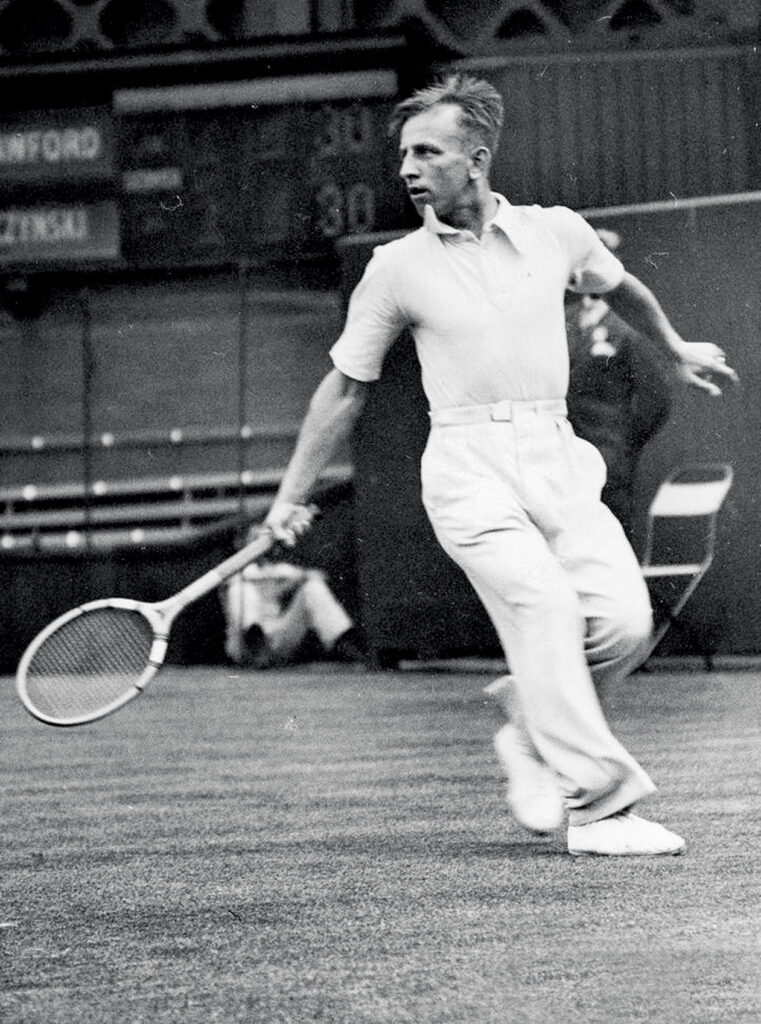 Ignacy Tłoczyński na Wimbledonie.