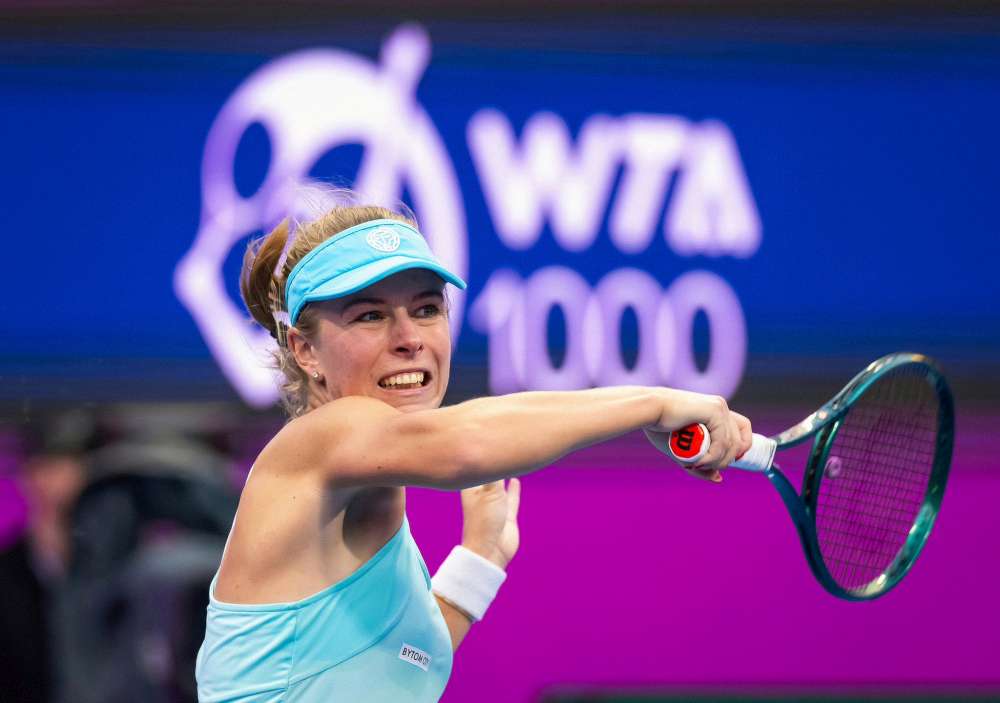 Magdalena Fręch wystąpi w drugiej rundzie turnieju w Dubaju. Fot. Qatar TotalEnergies Open 2024/WTA
