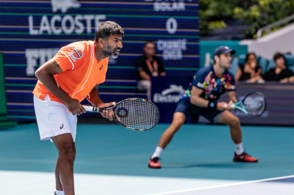 Mamy zmianę na pozycji lidera rankingu ATP deblistów. Na pierwszą pozycję po Miami Open 2024 powrócił 43-letni Hindus Rohan Bopanna, drugi jest jego partner Australijczyk Matthew Ebden. Fot. Miami Open/Hard Rock Stadium