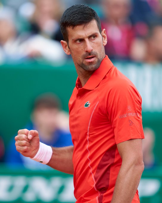 Emocjonujący mecz z udziałem Novaka Djokovicia z Lorenzo Musettim zakończył się wygraną Serba. Fot. Rolex Monte-Carlo Masters
