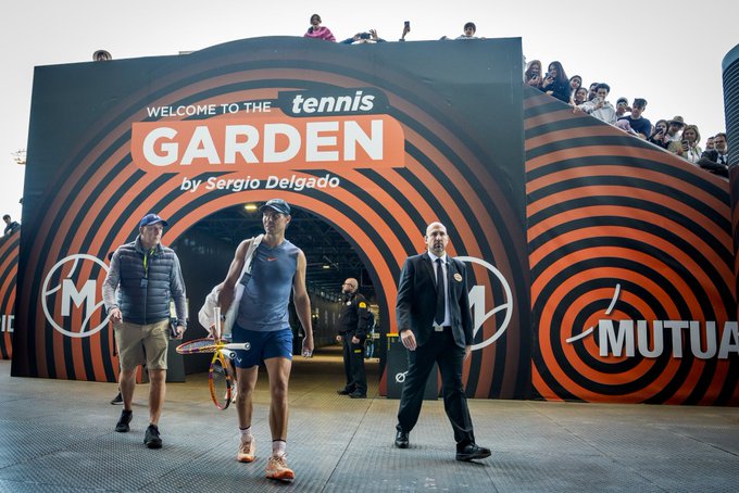 Rafael Nadal na kortach w Madrycie. Fot. Mutua Madrid Open 2024
