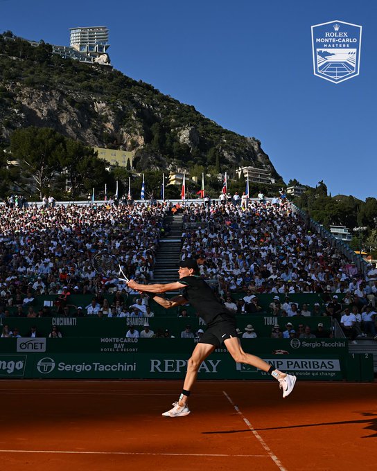 Jannik Sinner - najlepszy obecnie tenisista w tym sezonie. Fot. Rolex Monte-Carlo Masters