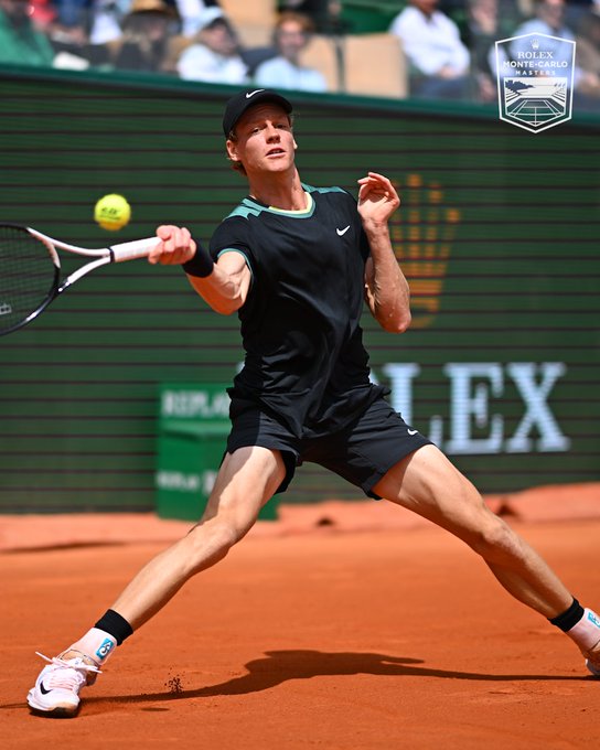 Świetną formę zaprezentował Włoch Jannik Sinner. Fot. Rolex Monte-Carlo Masters