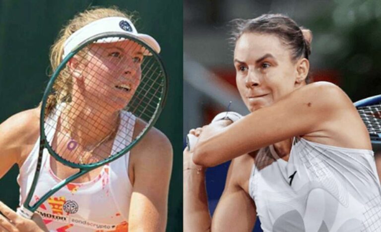 Magdalen Fręch i Magda Linette świetnie spisują się w turnieju w Pradze. Fot. Livesport Prague Open i Open de Rouen/WTA Tour