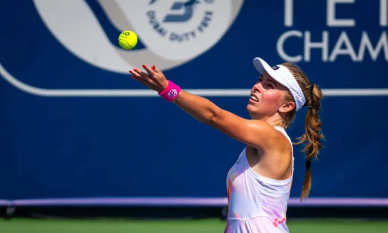 Magdalena Fręćh. Fot. Dubai Duty Free Tennis Championship 2024