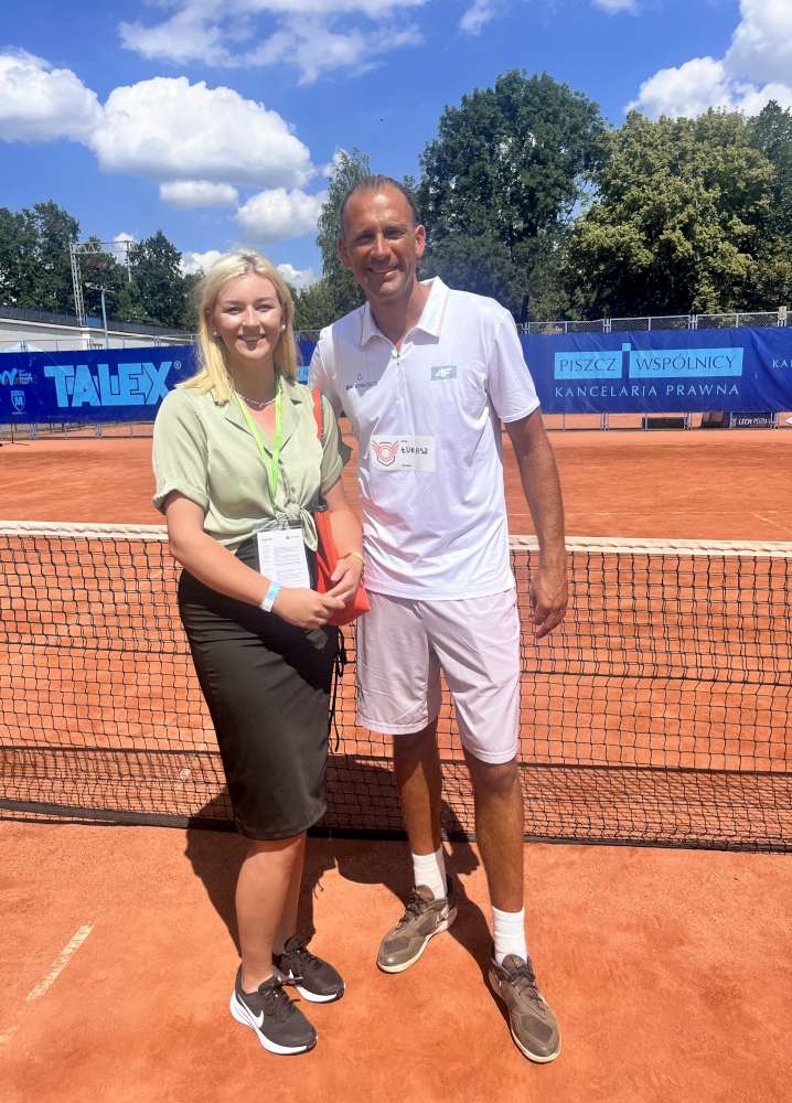 Autorka tekstu z Łukaszem Kubotem. Fot. Archiwum prywatne W. Krupko