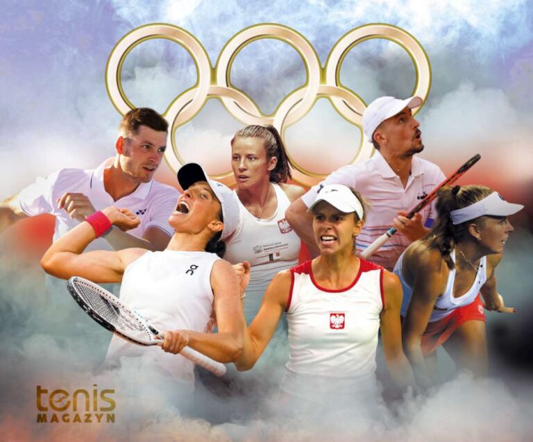 O olimpijskie medale rywalizować ma sześcioro Biało-Czerwonych. Grafika Tenis Magazyn
