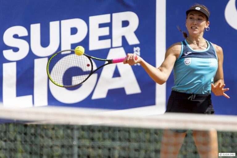 Gina Feistel, tenisistka Grunwaldu Poznan znajduje się ostatnio w bardzo dobrej formie. Fot. LOTTO SuperLIGA