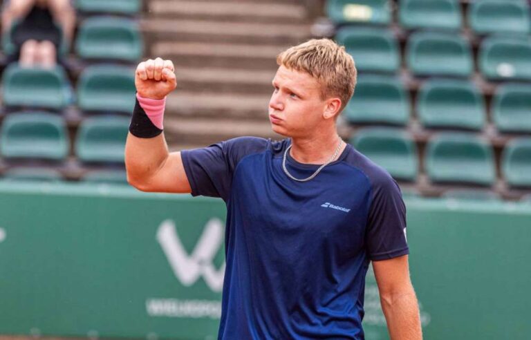 Maks Kaśnikowski zadebiutuje w turnieju głównym US Open w Nowym Jorku. Fot. Karolina Kiraga Rychter/Enea Poznań Open 2024