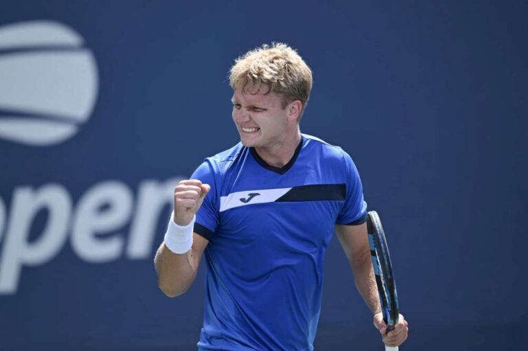 Maks Kaśnikowski rozegrał w Nowym Jorku cztery mecze. Fot. US Open 2024/ATP Tour