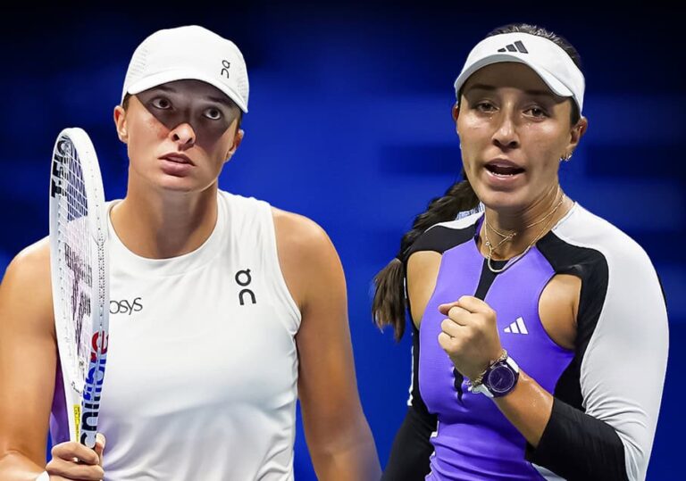 Iga Świątek i Jessica Pegula. Fot. US Open