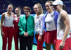 Reprezentantki Polski z Billie Jean King. Fot. ITF