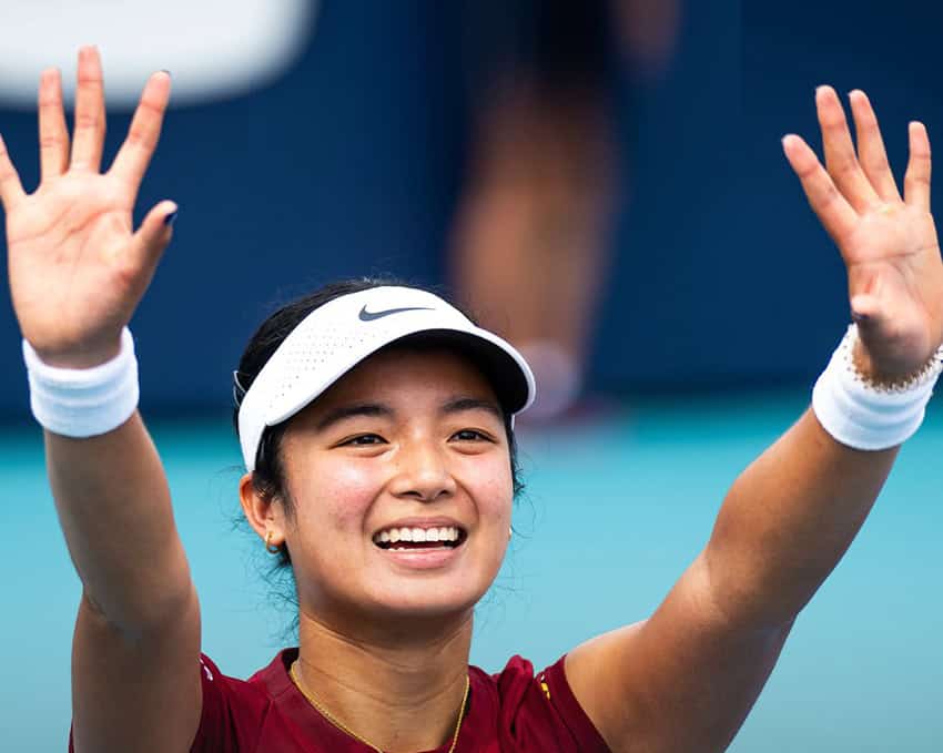 Rewelacja turnieju Alexandra Eala w półfinale zmierzy się z Amerykanką Jessicą Pegulą. Fot. WTA