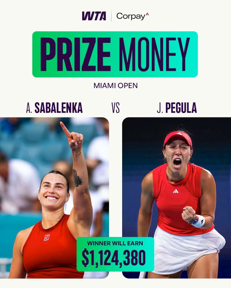 Zwyciężczyni turnieju w Miami zarobi ponad milion 100 tysięcy dolarów. Fot. WTA