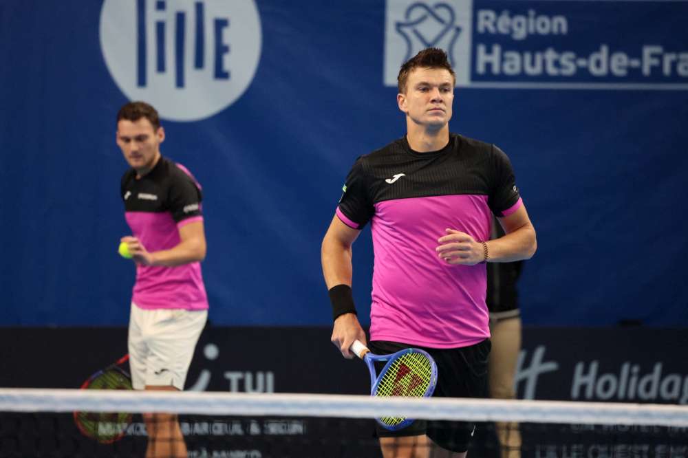 Piotr Matuszewski i Karol Drzewiecki. Fot. ATP 125 Challenger Lille/Media społecznościowe K. Drzewiecki
