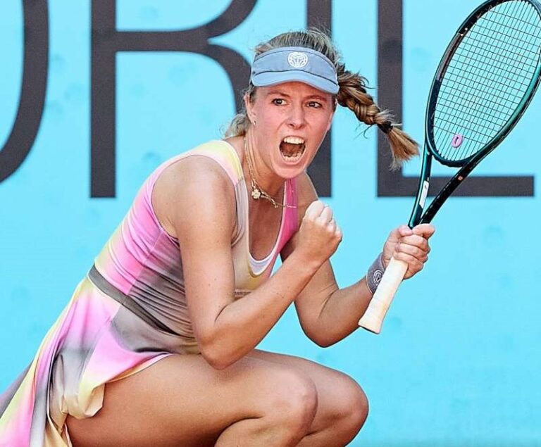 Magdalena Fręch po wyczerpującej, trzygodzinnej batalii, zameldowała się w trzeciej rundzie madryckiego turnieju. Fot. Mutua Madrid Open 2025