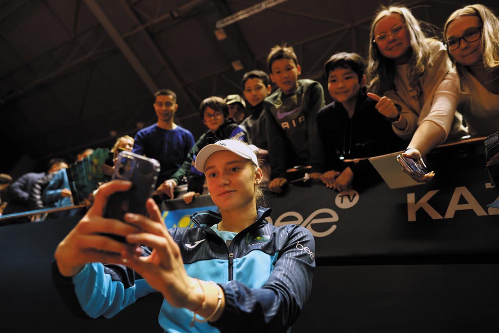 Elena Rybakina reprezentuje od 2018 roku Kazachstan w rozgrywkach Billie Jean King Cup. Fot. ITF