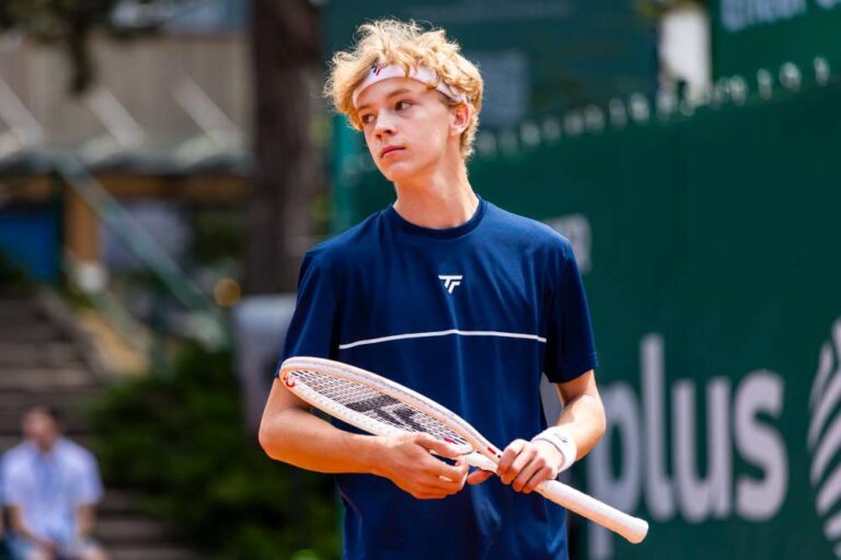 Aleksander Błuś zagra w turnieju preeliminacyjnym, którego stawką jest „dzika karta” w eliminacjach challengera Enea Poznań Open. Fot. Paweł Rychter/Enea Poznań Open