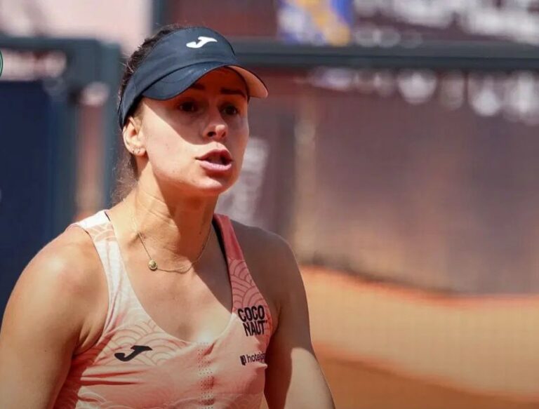 Magda LInette była blisko zwycięstwo z Bernardą Perą w w pierwszej rundzie gry pojedynczej kobiet w holenderskim 's-Hertogenbosch. Fot. Roland Garros 2025