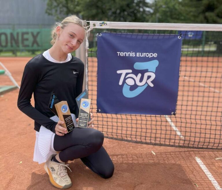 Olimpia Jagodzińska wygrała turniej Siauliai Tennis Academy Cup. Fot. Archiwum rodzinne O. Jagodzińska