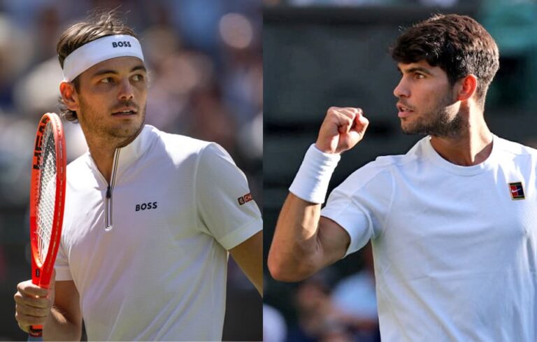 W piątek, 11 lipca 2025, w półfinale spotkają się ze sobą Hiszpan Carlos Alcaraz oraz Amerykanin Taylor Fritz.
