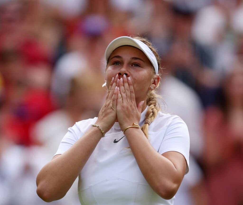 „Od lata 2022 miałam problem z moim zdrowiem psychicznym i wypaleniem." - pisała trzy lata temu Amanda Anisimova. Fot. Twitter A. Anisimova/WTA