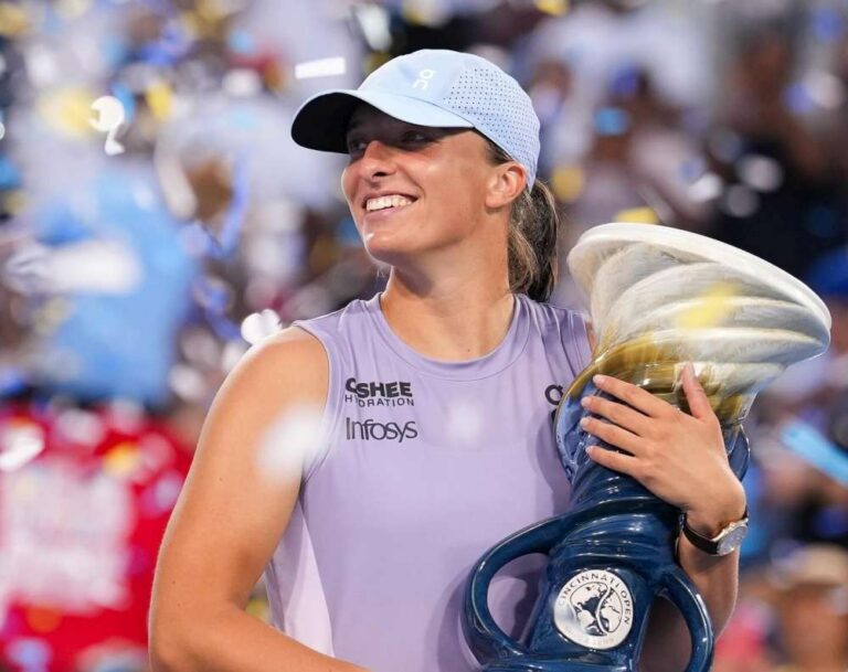 Iga Świątek zdobyła 24. tytuł w grze pojedynczej głównego cyklu WTA Tour. Fot. Cincinnati Open 2025?WTA Tour