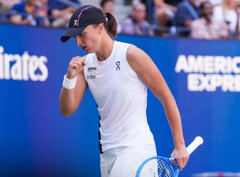 Iga Świątek melduje się w drugiej rundzie US Open 2025. Fot. US Open 2025