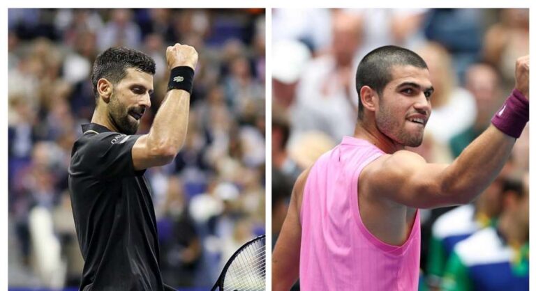 Znana jest para półfinałowa gry pojedynczej mężczyzn: Carlos Alcaraz – Novak Djoković.  Fot. US Open 2025