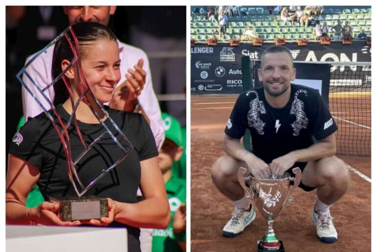 Maja Chwalińska wygrała w Montreux, a Szymon Walków w Genui. Fot. WTA 125 Montreux i ATP Challenger Tour Genua