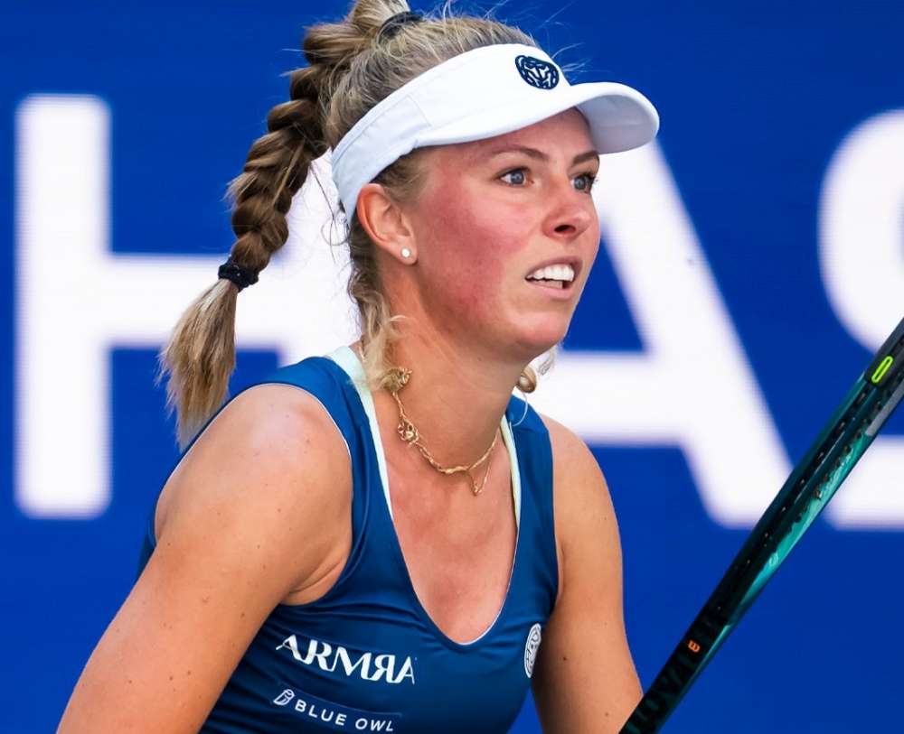 Magdalena Fręch nie zdołała awansować do półfinału turnieju w Guadalajarze. Fot. Guadalajara Open Akron 2025