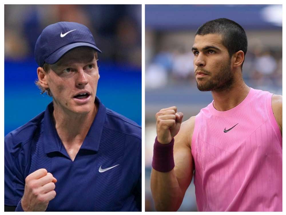 W finale turnieju pokazowego Six Kings Slam 2025zagrają w sobotę Carlos Alcaraz i Jannik Sinner. Fot. US Open 2025