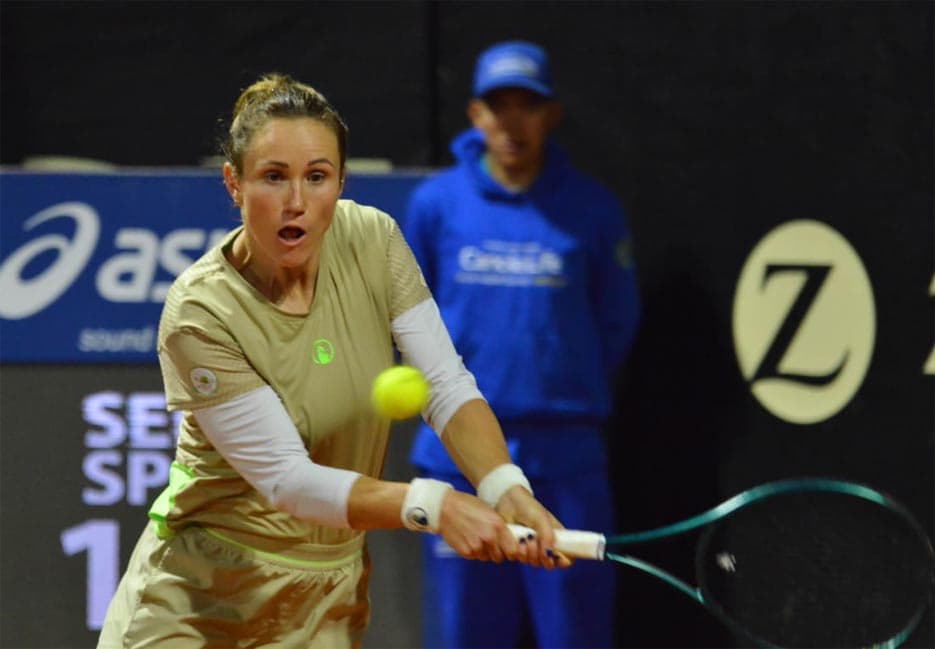 Katarzyna Kawa rozegrała bardzo zacięty mecz.