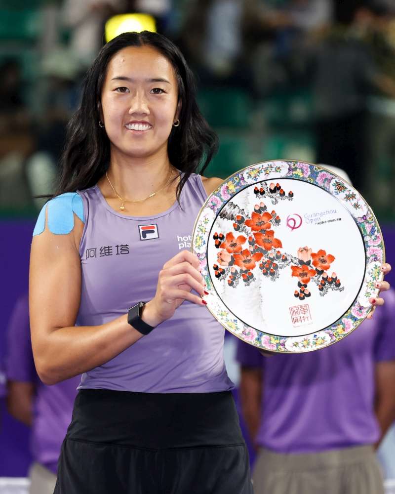 W Guangzhou w grze pojedynczej z tytułu cieszyła się rozstawiona z numerem drugim Amerykanka Ann Li. Fot. Guangzhou International Women's Open 2025/WTA Tour
