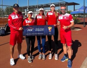Reprezentantki Polski do lat 16 zostały czwartą drużyną świata w Billie Jean King Cup Junior Finals, który zakończył się w Santiago, stolicy Chile. Fot. PZT