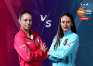 Magda Linette przegrała z Martą Kostjuk. Fot. World Tennis League 2025