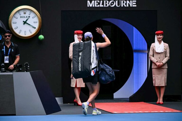 Iga Świątek na ćwierćfinale zakończyła występ w tegorocznym Australian Open. Fot. Australian Open 2026